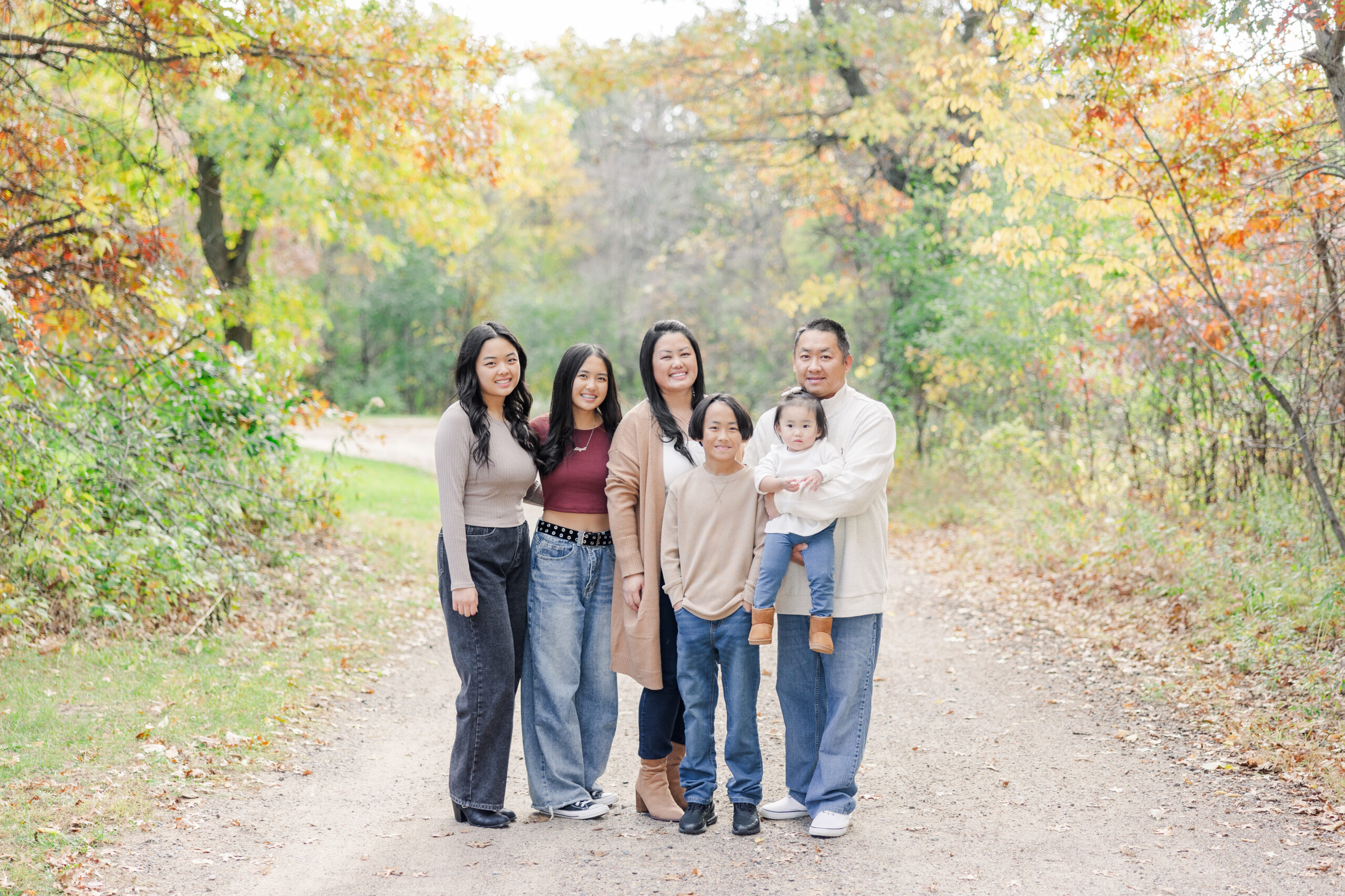 Bunker Hills Activity Center Fall Family Portrait Session in Coon Rapids Minnesota